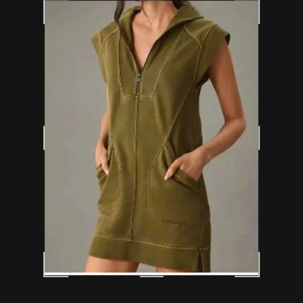 Unbranded Women's Khaki and Green Dress